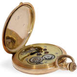 Taschenuhr: besonders schwere, rotgoldene Savonnette mit Chronometerhemmung, ca. 1900 - photo 4