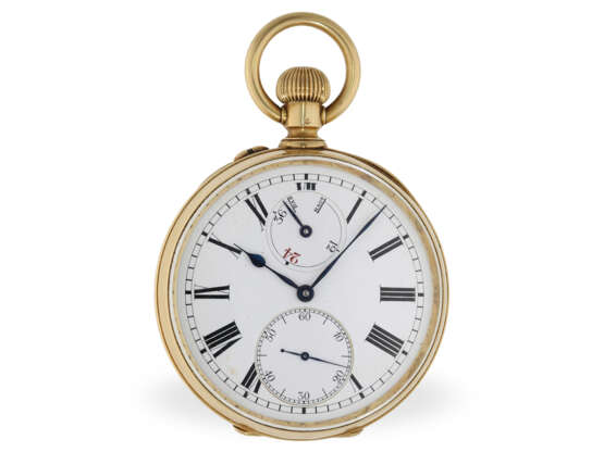 Taschenuhr: schweres, extrem rares Ulysse Nardin Deck-Chronometer in Gold, ca. 1910 - фото 1