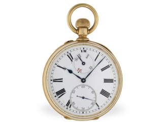 Taschenuhr: schweres, extrem rares Ulysse Nardin Deck-Chronometer in Gold, ca. 1910