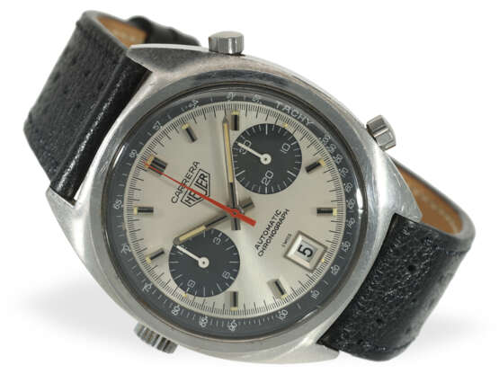 Armbanduhr: Heuer Rarität, einer der ersten Carrera Chronographen 1153S, Originalzustand, ca. 1969 - Foto 1