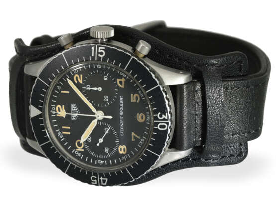 Armbanduhr: nahezu neuwertiger Heuer Bundeswehr-Chronograph Sternzeit Ref. 1551SGSZ, ca. 1968 - фото 2