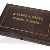 Taschenuhr: prächtige A. Lange & Söhne Glashütte Goldsavonnette mit Originalbox, ca. 1911 - photo 10