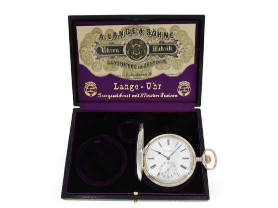 Taschenuhr: sehr seltenes A. Lange & Söhne Ankerchronometer, möglicherweise Schuluhr Max Richter Berlin - Foto 7