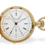 Schwere Taschenuhr mit Independent Split Second Chronograph und Diablotine, Huguenin & Grezet Locle, um 1870 - photo 1