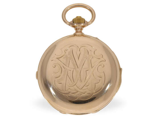 Taschenuhr: hochfeine Goldsavonnette mit 8 Komplikationen, königlicher Uhrmacher Leroy & Fils Paris, 1891 - фото 7