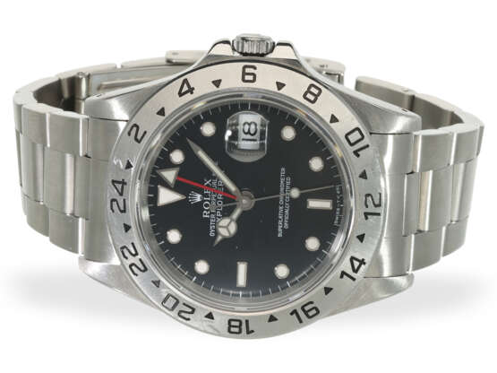 Armbanduhr: attraktive Rolex Explorer II mit schwarzem Zifferblatt, Ref.16570, Box & Papiere 1995 - фото 8