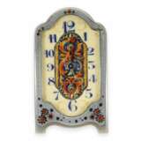 Reiseuhr: äußerst seltene Jugendstil-Miniatur-Reiseuhr mit Emaille/Silber-Gehäuse und einzigartigem Emaillezifferblatt, Zenith No. 2439, ca. 1910 - photo 2