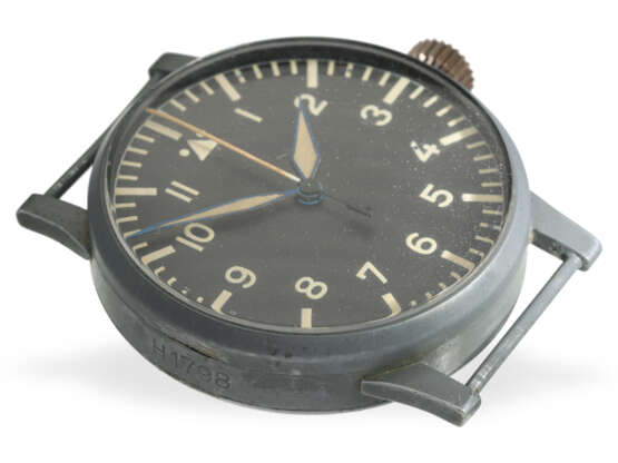 Armbanduhr: große Fliegeruhr aus dem Zweiten Weltkrieg, Lacher & Co. "Durowe" FL23883 - Foto 4