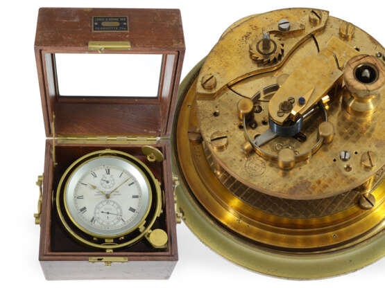 Marine-Chronometer: interessantes A. Lange & Söhne Marinechronometer No.2654, mit Stammbuchauszug - фото 1