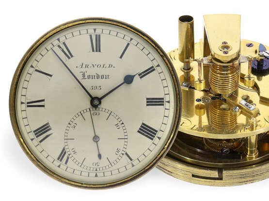 Bedeutendes Marinechronometer, sog. Box-Chronometer John Roger Arnold No.593, 1824 - Foto 1