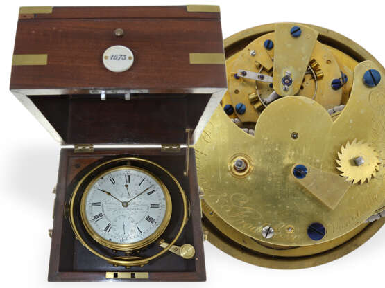 Marinechronometer: extrem seltenes 8-Tage-Chronometer Parkinson & Frodsham No. 1573, ca.1820 - Foto 1