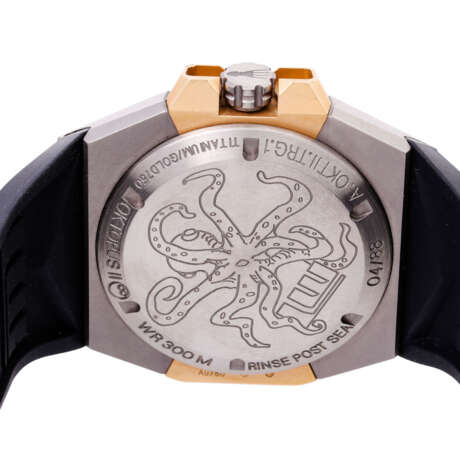 LINDE WERDELIN "Oktopus II Double Date" limited men's wristwatch, ref. A.OKTII.TRG.1. MSRP 20.900,- . - photo 2