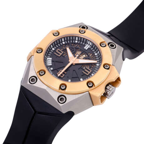 LINDE WERDELIN "Oktopus II Double Date" limited men's wristwatch, ref. A.OKTII.TRG.1. MSRP 20.900,- . - Foto 5