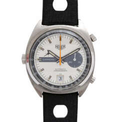 HEUER CARRERA vintage men's watch, chronograph, circa late 1960s/early 1970s. Stainless steel.
