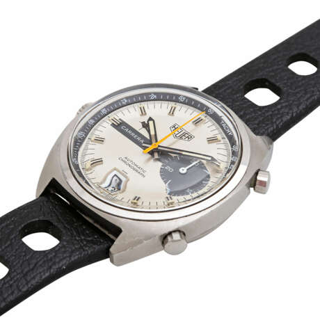 HEUER CARRERA vintage men's watch, chronograph, circa late 1960s/early 1970s. Stainless steel. - Foto 4