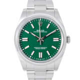 ROLEX Oyster Perpetual 41 "Green", ref. 124300-0005. men's wristwatch. From 2021. - фото 1