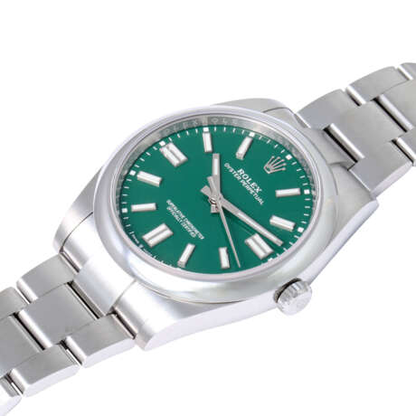 ROLEX Oyster Perpetual 41 "Green", ref. 124300-0005. men's wristwatch. From 2021. - Foto 5