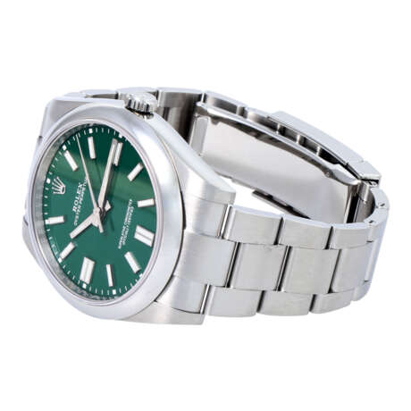 ROLEX Oyster Perpetual 41 "Green", ref. 124300-0005. men's wristwatch. From 2021. - Foto 8