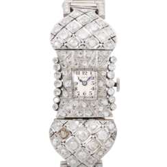 ZENITH platinum Art Deco ladies wrist watch.