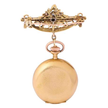 ZENITH pendant Savonette pocket watch with brooch ca. 1913-1914. - photo 6
