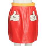 MOSCHINO LEATHER skirt, size approx. 36/38, coll.: 80s. - фото 1