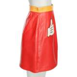 MOSCHINO LEATHER skirt, size approx. 36/38, coll.: 80s. - Foto 3