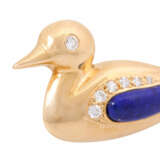 LÜTH BIJOUX pair of brooches "Ducks" with diamonds, total approx. 0,11 ct, - Foto 5