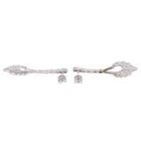 Art Deco style earrings with diamonds total ca. 1 ct, - photo 2