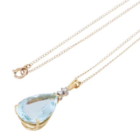 Chain and pendant with aquamarine - Foto 4