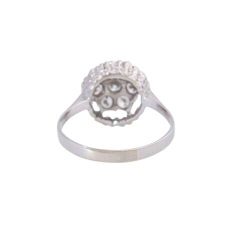 Ring with 7 diamonds total ca. 1,4 ct, - Foto 4
