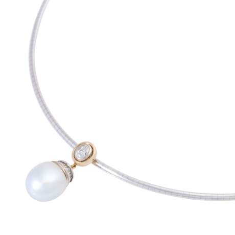 Necklace and pendant with South Sea pearl - фото 4