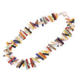 Necklace made of gemstones sticks, - фото 3