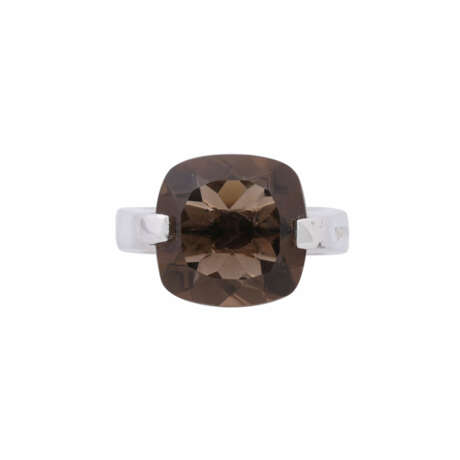 PIANEGONDA ring with faceted smoky quartz, - фото 2