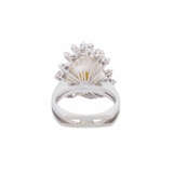 Ring with South Sea pearl and diamonds together ca. 0,5 ct, - photo 3