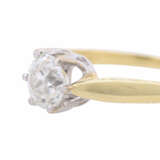 Solitaire ring with old cut diamond ca. 0,77 ct (hallmarked), - photo 3