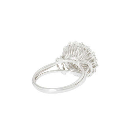 Rosette ring with diamonds total approx. 1.8 ct, - photo 3