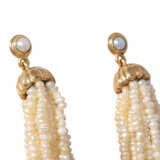 Earrings with tassels of seed beads, - фото 2