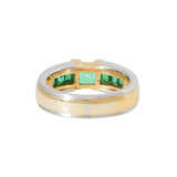 JACOBI ring with fine emerald carrés total approx. 1.6 ct, - photo 4