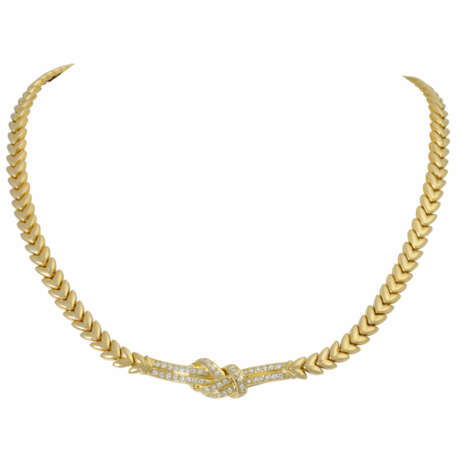 Necklace with diamonds total ca. 0,5 ct, - Foto 1