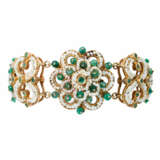 Bracelet with emeralds and seed beads, - Foto 1