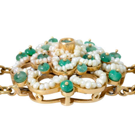 Bracelet with emeralds and seed beads, - Foto 5
