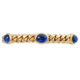 Bracelet with 5 oval sapphire cabochons together ca. 20 ct, - photo 1