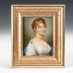 Porcelain painting: Queen Louise of Prussia. 