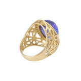 Ring with tanzanite cabochon approx. 18 ct, - photo 3