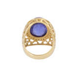 Ring with tanzanite cabochon approx. 18 ct, - photo 4