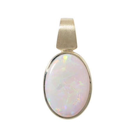 Pendant with oval opal 2x1,5 cm, - photo 1
