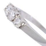 Ring with 3 diamonds together ca. 1 ct, - photo 5