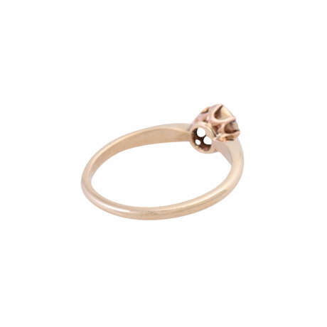 Ring mit Antwerpener Diamantrose ca. 0.25 ct, - Foto 3