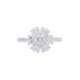 Ring with 7 diamonds total ca. 1,7 ct, - Foto 2