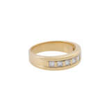 Ring with princess diamonds total approx. 1 ct - photo 1